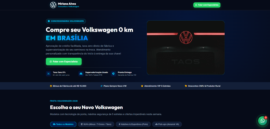 Vendedor Volkswagen - Miriane Alves